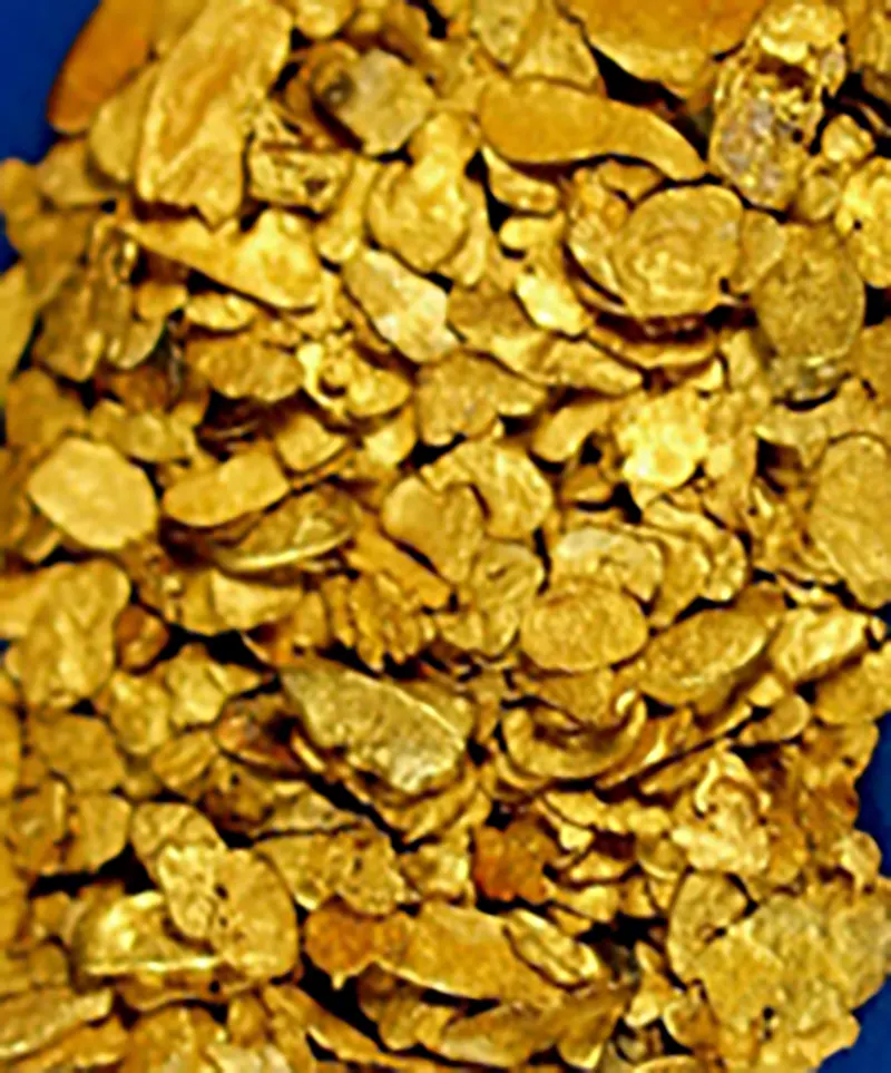 Gold Flakes from East and South Africa